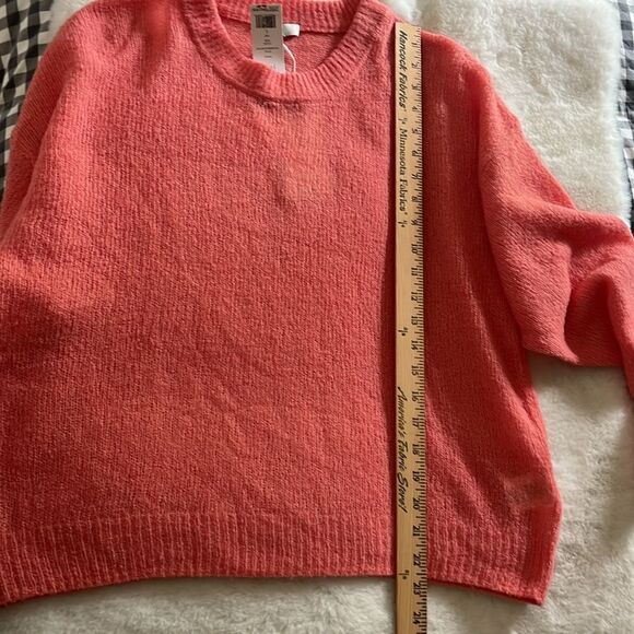 New! JOIE Wool Blend Namio Sweater Button Detail Color: Rose Size Large - Picture 12 of 15